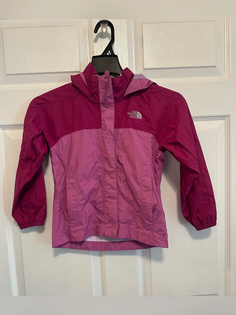 The North Face Girls' Two-Tone Pink Rain Jacket